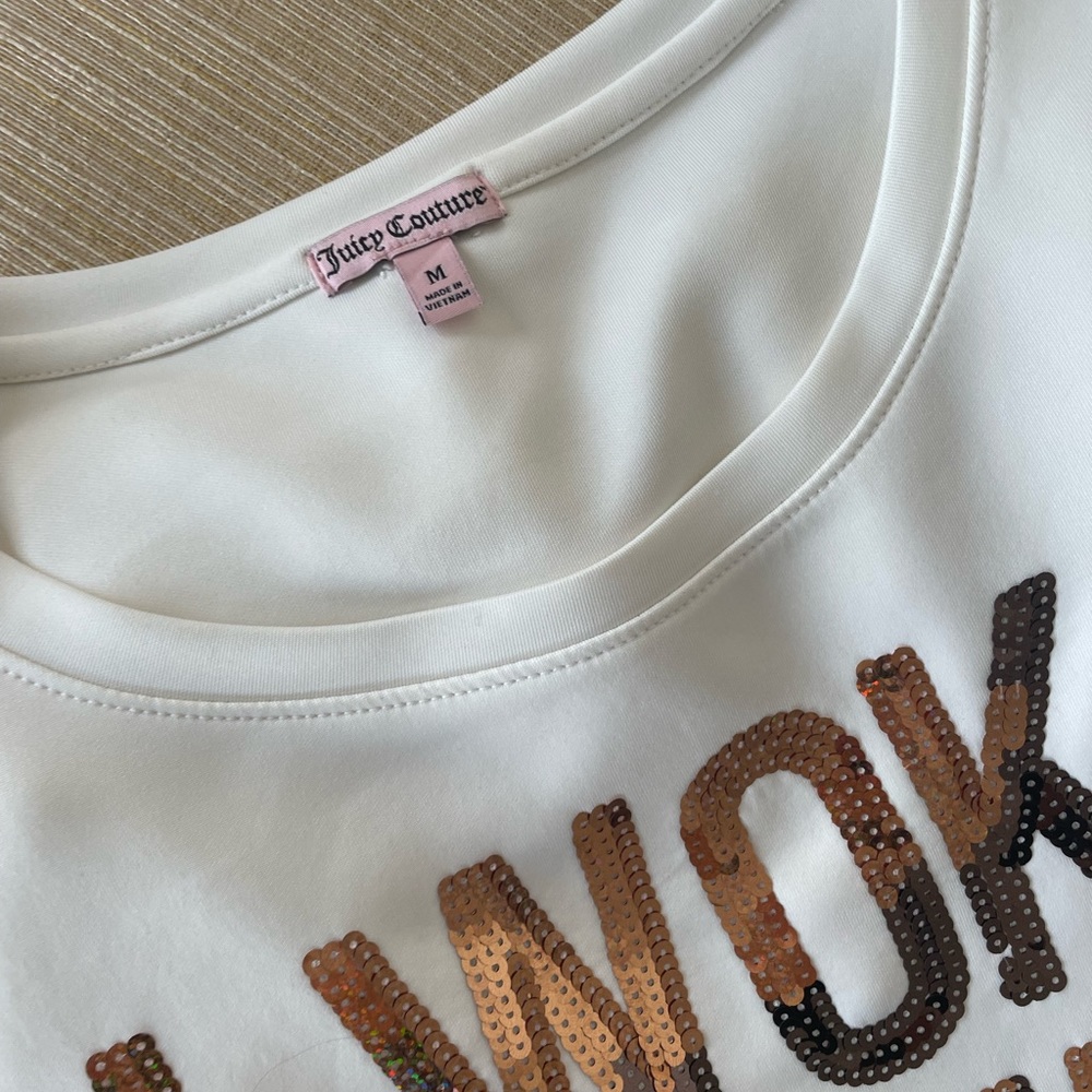 Juicy Couture Cream Colored Light pullover sweater